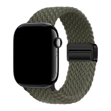 Imagem de Pulseira Nylon Trançada Magnética Compatível com Apple Watch - Baú do 