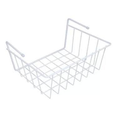 Imagem de Cesto Suspenso Organizador Armário Cozinha Gaveta Branco - Vapet Vupet