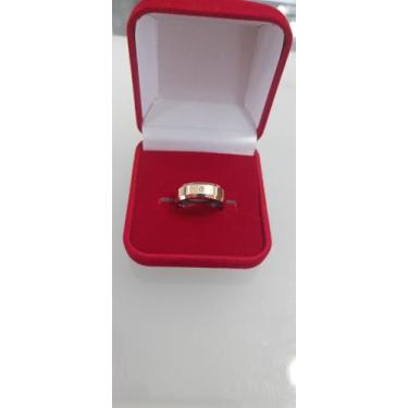 Imagem de Aliança de moeda com pedra - Moeda antiga