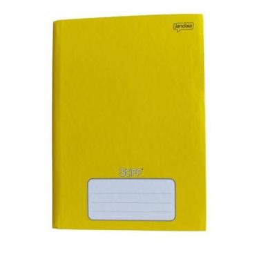Imagem de Caderno Jandaia pequeno stiff amarelo brochura 48 folhas