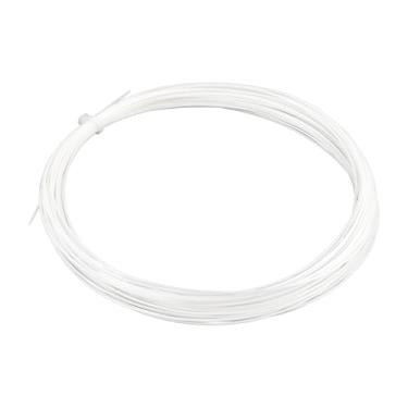 Imagem de OTOTEC 1 peça 10 m 0,7 mm de diâmetro de fio badminton cordão nylon alta flexibilidade badmintonsaite compatível com YONEX BG Exbolt 65 (branco)