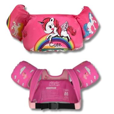 Imagem de Boia infantil colete salva-vidas ajustável | Para menino e menina natação flutuação |DEPARTAMENT STORE (Rosa)