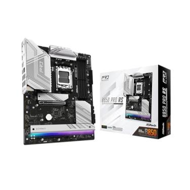 Imagem de ASRock Placa-mãe AMD AM5 B850 Pro RS, AMD Ryzen série 9000/8000/7000, 4x slots DDR5 até 8000MHz, conexão de alimentação de 24 pinos, ATX, portas USB 21x, PCIe 5.0