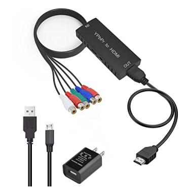 Imagem de Conversor componente para HDMI YPbPr para HDMI para DVD, VCD, PSP, PS2, Xbox 360, NGC para novo monitor HDTV ou projeto.