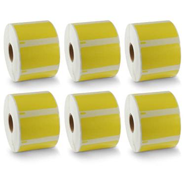 Imagem de BETCKEY - Compatível com etiquetas DYMO 30334 (2-1/10.2 cm x 1-1/10.2 cm) de código de barras/FNSKU médio multiuso - Compatível com impressoras Rollo, DYMO Labelwriter 450, 4XL e Zebra [6 rolos, 6000