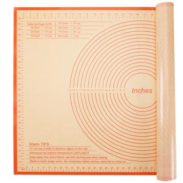 Imagem de Tapete de silicone para pastelaria de 91 x 61 cm, perfeito para massa, tábua de pastelaria, tapete de massa, tapete de amassar, tapete de rolo, tapete de massa de torta, tapete de fondant, tapete de