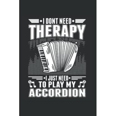 Imagem de Akkordeon Notizbuch: Akkordeon Ziehharmonika Akkordeonist / 6X9 Zoll / 120 Linierte Seiten