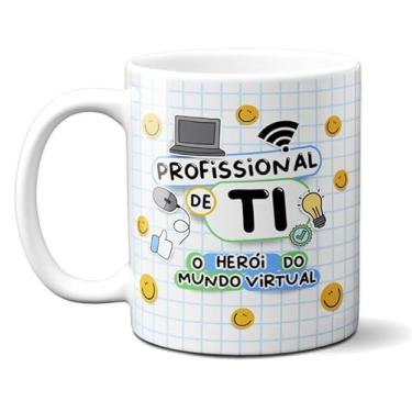 Imagem de Caneca Xícara Porcelana Presente Colorida Técnico Enfermagem