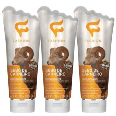 Imagem de Kit 3 Sebo De Carneiro Esfoliante Hidratante 200Ml - Fashion