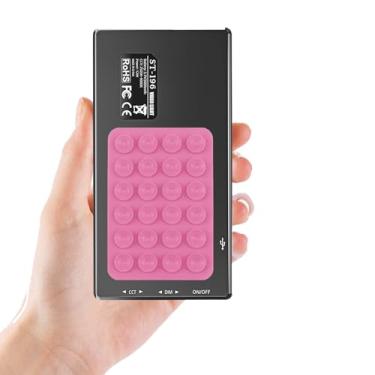 Imagem de JatureClets Luz de telefone de 192 LED com ventosa de silicone 3000 Mah, clipe recarregável, luz de vídeo ajustada, 3 modos de luz, luz de selfie para celular, para selfie, videoconferência, TikTok,