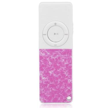 Imagem de Leitor de MP3 PUSOKEI Mini Slim para crianças com cartão de 64 GB vermelho violeta