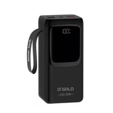 Imagem de Carregador Portátil 50000mah Power Bank Bateria Externa A'gold Cor:Pre