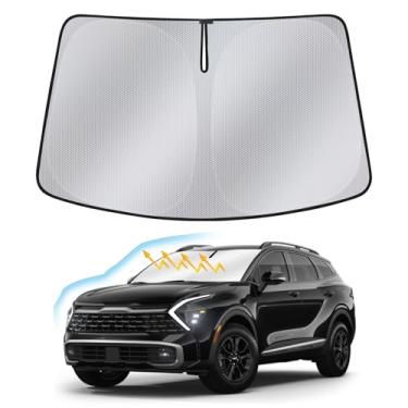 Imagem de Para-brisas para Kia Sportage 2023 2024 — Capa de proteção de janela frontal de nano materiais atualizados para acessórios esportivos, protetor de raios UV para para-brisas dobrável