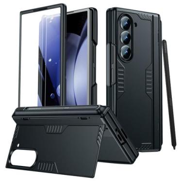 Imagem de Capa para Samsung Galaxy Z Fold 6 com Suporte para S Pen - Preta