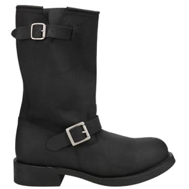 Imagem de Dingo Botas masculinas Rob bico redondo, Preto, 13 Wide