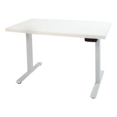 Imagem de Mesa com Regulagem Elétrica de Altura Estrutura Branca - EVOLUKIT, Bra