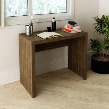 Imagem de Mesa Pequena de Estudo 90x74 Cm Office ME4139 Nogal Tecnomobili