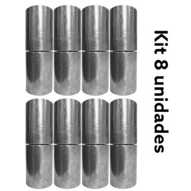 Imagem de Kit 8 Dobradiça Gonzo ½ Polegada Pino Sem Aba Porta E Janela - Tudo Fa