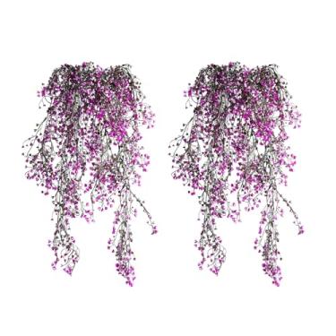 Imagem de FAJUNZH Flores artificiais para atividades ao ar livre com 120 flores, flores de seda sintética para fora, plantas de petúnias falsas resistentes a UV para pendurar cestos, cercas, pátio, varanda