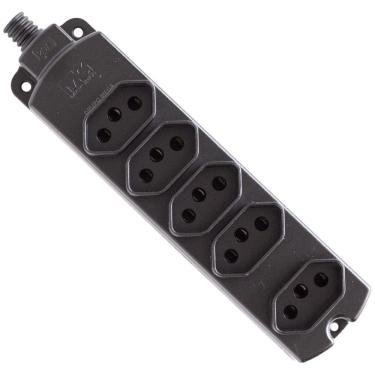 Imagem de Tomada Barra 5 Posições Régua Extensão 10A 20A Margirius