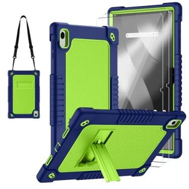 Imagem de FIEWESEY Capa para tablet Onn. 12,1 polegadas modelo 2024 com 2 peças protetoras de tela, capa de ombro resistente à prova de choque infantil para Walmart Onn 12.1 2024 Modelo: 100146663 (azul