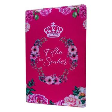 Imagem de Biblia sagrada Filha do Senhor rosa Com Harpa e Indice - CENTRAL