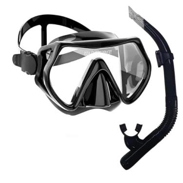 Imagem de Kit Máscara Mergulho Snorkel Óculos Respirador Profissional Adulto Praia Piscina Ajustável Silicone conforto e segurança durante atividades aquáticas PREMIUM