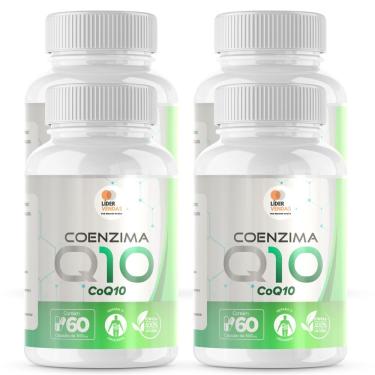 Imagem de Coenzima Q10 Caps 100Mg ubiquinona 60 Cápsulas Kit Com 4 Potes coenzima