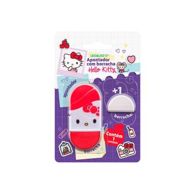 Imagem de Leo&Leo Apontador Hello Kitty com Depósito e Borracha para lápis formato Personagem