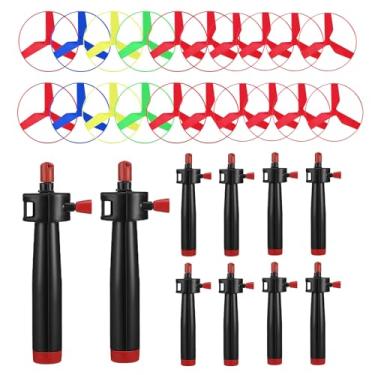 Imagem de Toy Spinner Flying, hélice voador de pires,Brinquedo de disco voador | Crianças educacionais coloridas jogos externos internos para favores de festa de aniversário