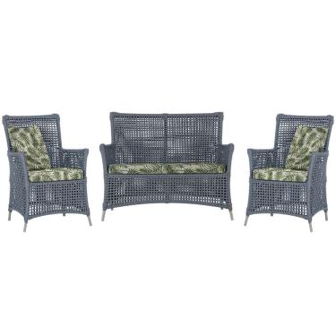 Imagem de  Jogo Sofá e 2 Poltronas de Área Igapó Alumínio