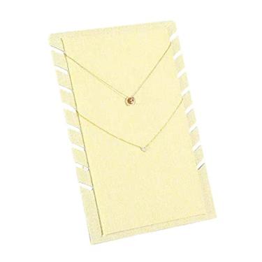 Imagem de Porta-joias Suporte de colar de linho para exibição de joias, suporte de exibição de joias para exibição, organizador de colar rack de armazenamento boutique para venda Organizador de estande de joias