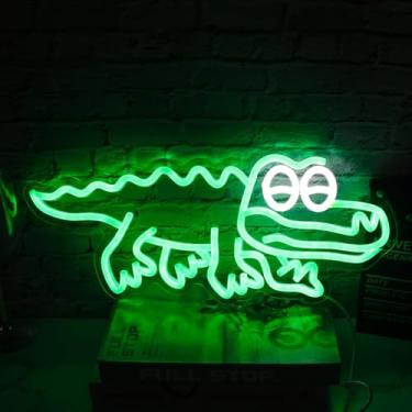 Imagem de GleamNeon Placa De Neon Com Estampa Lagarto, Arte Parede Animais, Luz Lagarto Para Quarto Infantil, Pôster Engraçado Decoração Quarto, Escritório, Cozinha, Banheiro, Sala Aula, Berçário, Parede, Pre