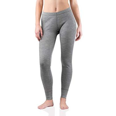 Imagem de Calça térmica feminina de lã Merino MERIWOOL, Gray Heather, X-Small