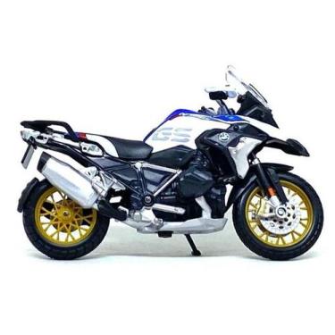 Imagem de Miniatura Moto BMW 1250GS Branca Maisto 1/18, Branco
