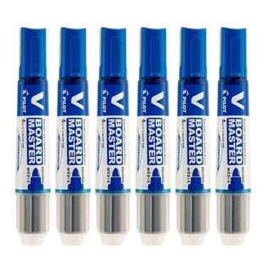 Imagem de Pincel para Quadro Branco Recarregável Board Master Azul 6 Unidades - Pilot