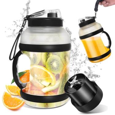 Imagem de Howduoyu Liquidificador portátil para shakes e smoothies de 1,8 ml, liquidificador portátil recarregável com Tipo-C recarregável em movimento com tampa dupla para viagens ao ar livre festa na academia