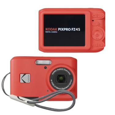 Imagem de Tedubax Capa para KODAK PIXPRO FZ45, capa de silicone macio para KODAK PIXPRO FZ45 - Capa protetora leve antiarranhões - vermelha