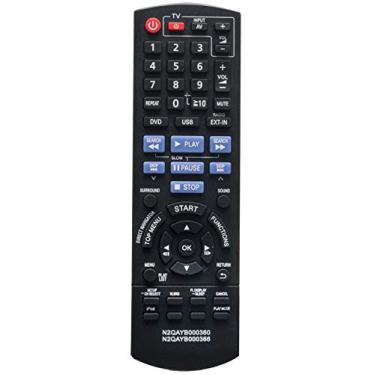 Imagem de N2QAYB000360 N2QAYB000366 Controle remoto de substituição para Panasonic DVD Home Theater Sound System SC-PT464 SA-PT464 SB-HF470 SB-HC470 SB-HS470 SB-HW460 SC-PT170 SA-PT170 SC-PT570 SC-PT870