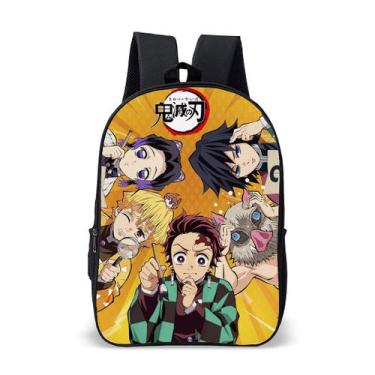 Imagem de Mochila Escolar Avulsa Anime De Luta Unissex Personagem Samurai Com Es