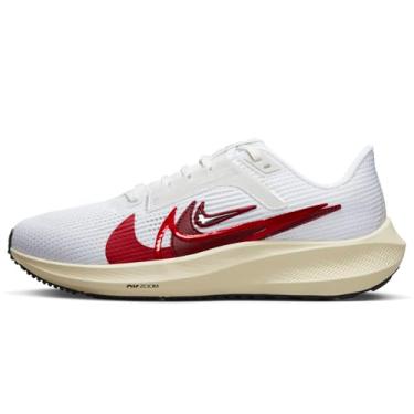 Imagem de Nike Tênis de corrida feminino W Air Zoom Pegasus 40 Premium, Branco/pó fóton/vermelho universitário/multicolorido, 40 BR