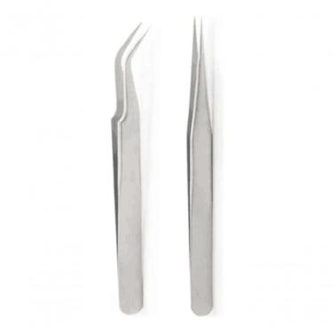 Imagem de 1 Par De Pinças P/ Alongamento Extensão De Cilios Fio A Fio