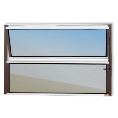 Imagem de Basculante Master Vidro Reflex 40cm X 60cm Brimak Mix Corten