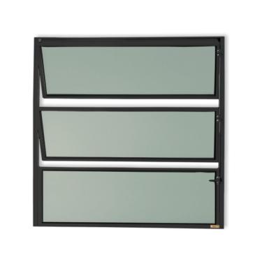 Imagem de Basculante Master Vidro Boreal 60cm X 100cm Brimak Preto