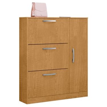 Imagem de Sapateira 1 Prateleira E 4 Portas Cordeiro Naturalle