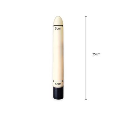 Imagem de Vibrador Personal Marfim 25 Cm Multivelocidade - Marfim