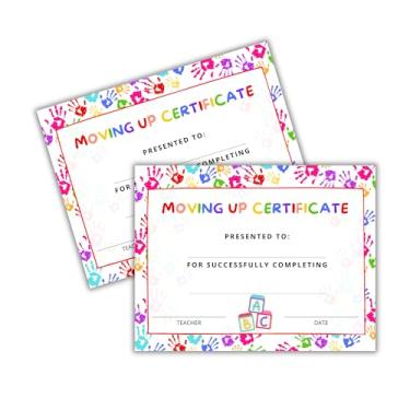 Imagem de Daycare Pre-k Kindergarten Moving Up Certificate 50pk 21.6x27.9 cm Getting Bumped to Upper Class Notice Parents Put in Folders Graduação Diploma
