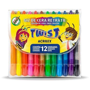 Imagem de Giz De Cera Gizao Twist Retratil 12 Cores Pct Com 03-102892