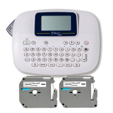 Imagem de Rotulador Brother Pt-m95wt Pt-m95 Branco + 2 Fita Xfull M231