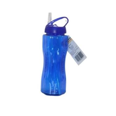 Imagem de Garrafa squeze com canudo retratil 800ml - CAERUS, Azul